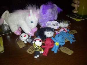 Our little arcade haul.