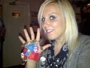 Me with the arcade haul.